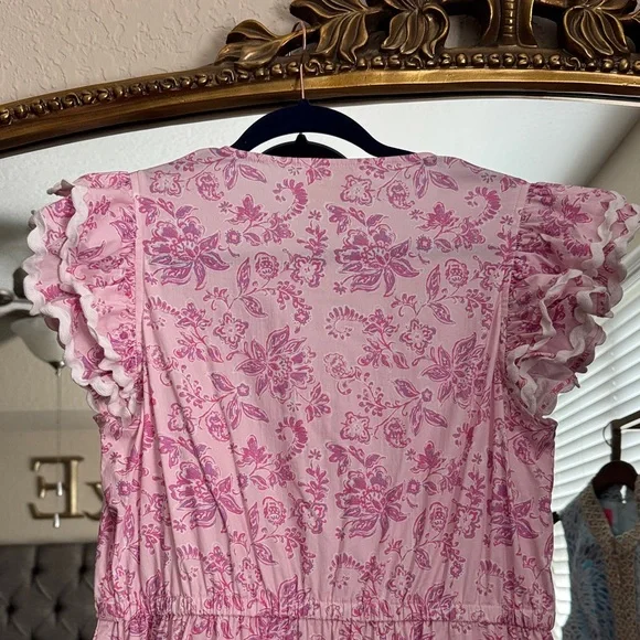 Sail to Sable Pink and White Floral Dress - Picture 4 of 5